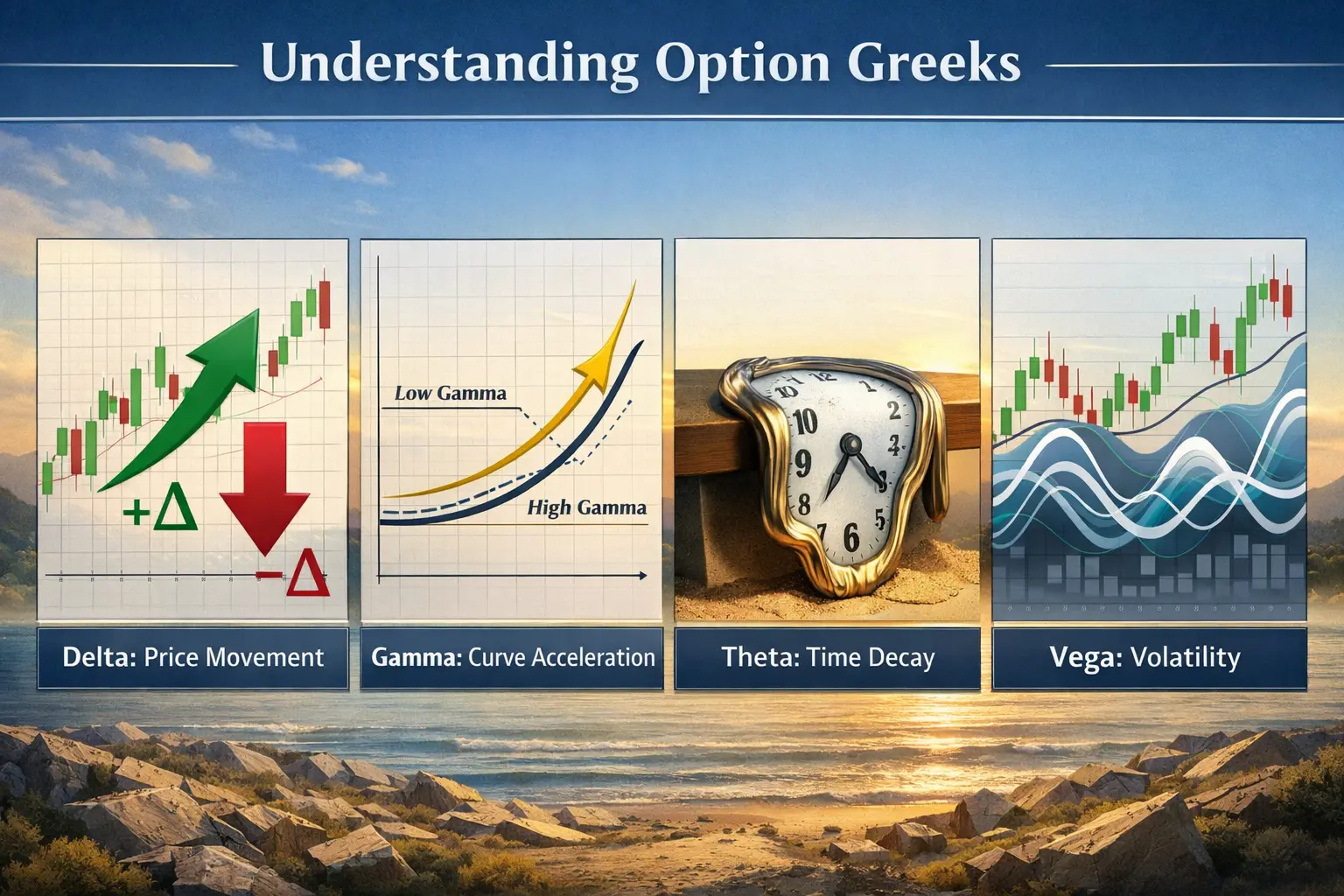Option Greeks Visual Explanation