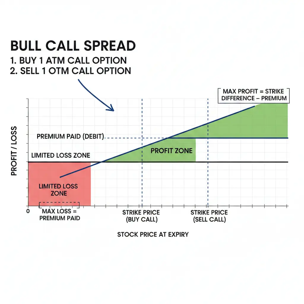Bull Call Spread Strategy Diagram
