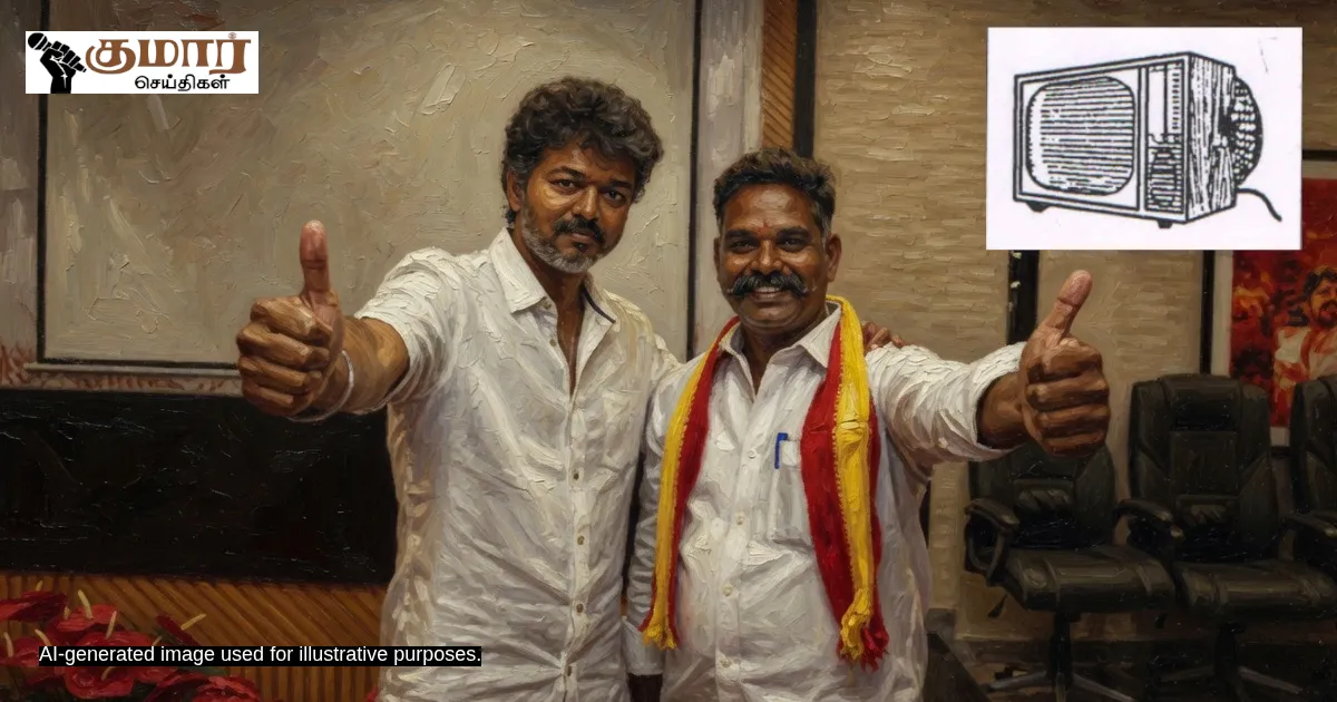 விஜய்யின் எடப்பாடி ஸ்கெட்ச்! 'டிவி' சின்னத்தில் போட்டியிடும் தவெக தம்பி - முழு விவரம்!