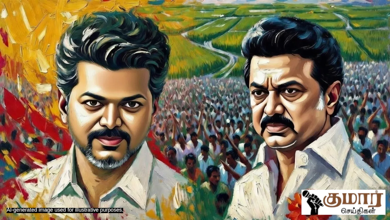 ஓம் சக்தி பராசக்தி... திமுக ஒரு தீய சக்தி! - தஞ்சை மக்கள் சந்திப்பில் விஜய் பேசிய அதிரடிப் பேச்சு!